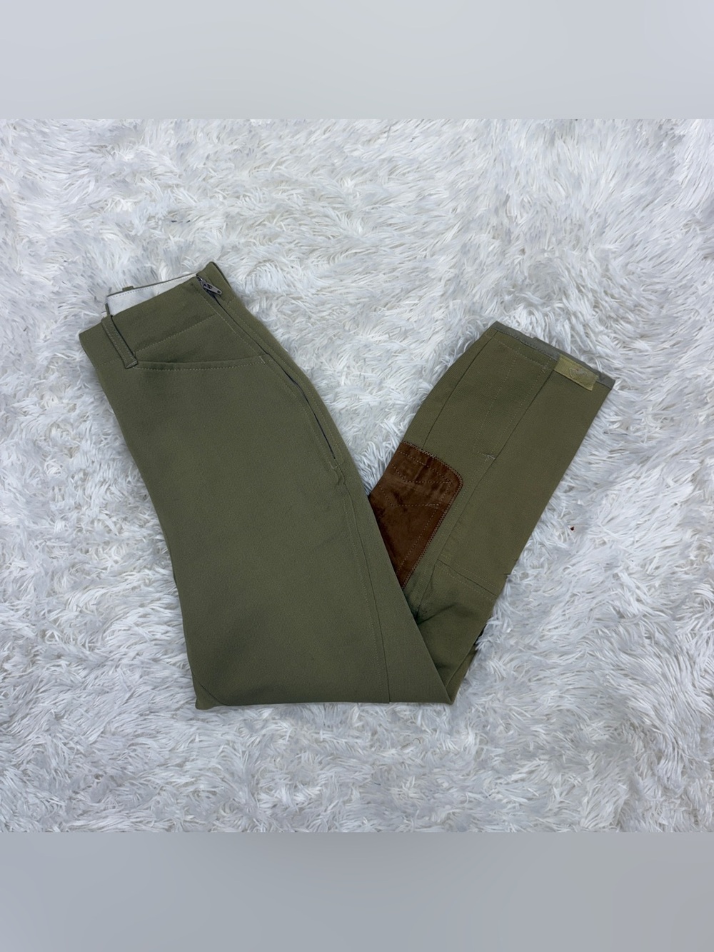 Women’s Size 26R Tan Tailored Sportsman Knee Patch Horseback Riding Breeches